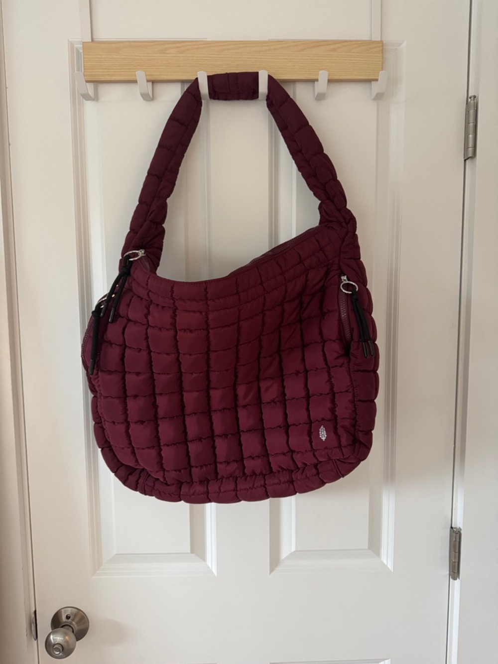 Free People Quilted Carryall Bag - Mahogany